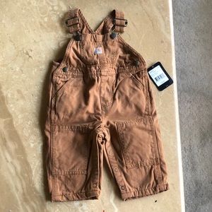 Carhartt Bib 6M Brown Overalls NWT